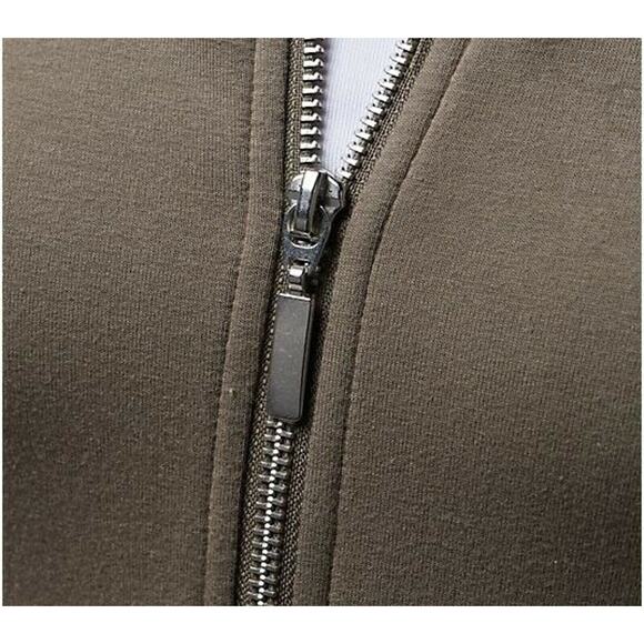 Denim & Co French Terry Knit Jacket XXS Rose Pink Zip Front Hi-Low NWOT - Picture 4 of 4